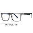 thumbnail image 2 of BotaniNest Fashionable Square Glasses Suitable For Both And Flat Square Blue Light Glasses Transparent Lens Glasses Without, 2 of 2