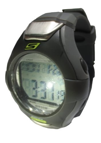 skechers gowalk heart rate monitor watch black