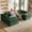 Green, variant on Garaneeds 106" U-Shaped Modular Boneless Sectional Sofa for Living Room, Cloud Couch with 2 Ottomans, 43" Deep Seats, Corduroy Fabric, 5-Piece, Grey