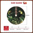 thumbnail image 2 of Daiia Palm Leaves And Exotic Birds Drawing Merry Christmas Tree Skirt , Xmas Large Lace-up Tree Skirt, Santa Snowflakes Rustic Home Decorations New Year Party Farmhouse Decor-36", 2 of 6