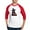 Red/White, variant on CafePress - Costumed Pitbull Halloween - Cotton Baseball Jersey, 3/4 Raglan Sleeve Shirt