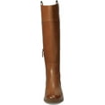 thumbnail image 3 of Cole Haan Hampshire British Tan Leather Rounded Toe Pull On Stacked Heel Boots (British Tan Leather, 5), 3 of 5