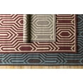 thumbnail image 6 of Hauteloom Kinghorn Wool Living Room, Bedroom Area Rug - Contemporary - Cream, Rust - 8' x 11', 6 of 6