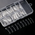 thumbnail image 1 of dianhelloya 100Pcs/Box Fake Nails Water Drop T-Shaped Short Round Square Head Ultra Thin DIY Transparent Artificial Nails False Nail Extension F, 1 of 8