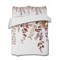 thumbnail image 2 of Fall Leaves Twin XL Size Down Alternative Comforter,Lightweight Comforter Quilt Bedding Set with Pillow Shams Farmhouse Watercolor Leaf Fruit Berry Plant Bed Comforter Duvet Insert 68"x98", 2 of 7
