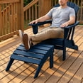 thumbnail image 6 of Folding Adirondack Ottoman HDPE Outdoor Adirondack Chair Footrest for Outside Indoor,19.7in W,Blue, 6 of 7