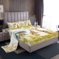 thumbnail image 1 of Erosebridal Happy Easter Sheet Set Twin,Rabbit Eggs Bedding Sets Twin Size,Animal Bedroom Decor,Reversible,Breathable,3pcs, 1 of 7