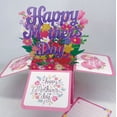 thumbnail image 4 of 3D Pop-Up Mother's Day Card -Happy Mother's Day Flower Pop-up Card with Envelope and Note Label Included for Mom, grandmother, Any mother figure in your life, 4 of 5
