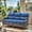 Brown/Blue, variant on Lumiinofami Outdoor Wicker Rattan Sofa Patio 3-Seater Sofa Couch Deep Seat with Upgraded 6" Thick Cushions for Balcony Porch Garden, Beige