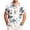 White, variant on DJDLJWCJ Mens Button Up Shirts Big And Tall, Men polo Shirts Casual Floral Print Hawaiian Tops with Pocket Summer Beach Shirts White 4XL