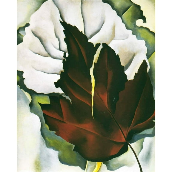 Pattern Of Leaves-O'Keeffe - CANVAS OR FINE PRINT WALL ART