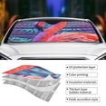 thumbnail image 3 of Kdxio Digital Flamingo Vibrant Art Print Front Windshield Sun Shade,Folding Auto Sunshade for Car Truck SUV-Small, 3 of 5