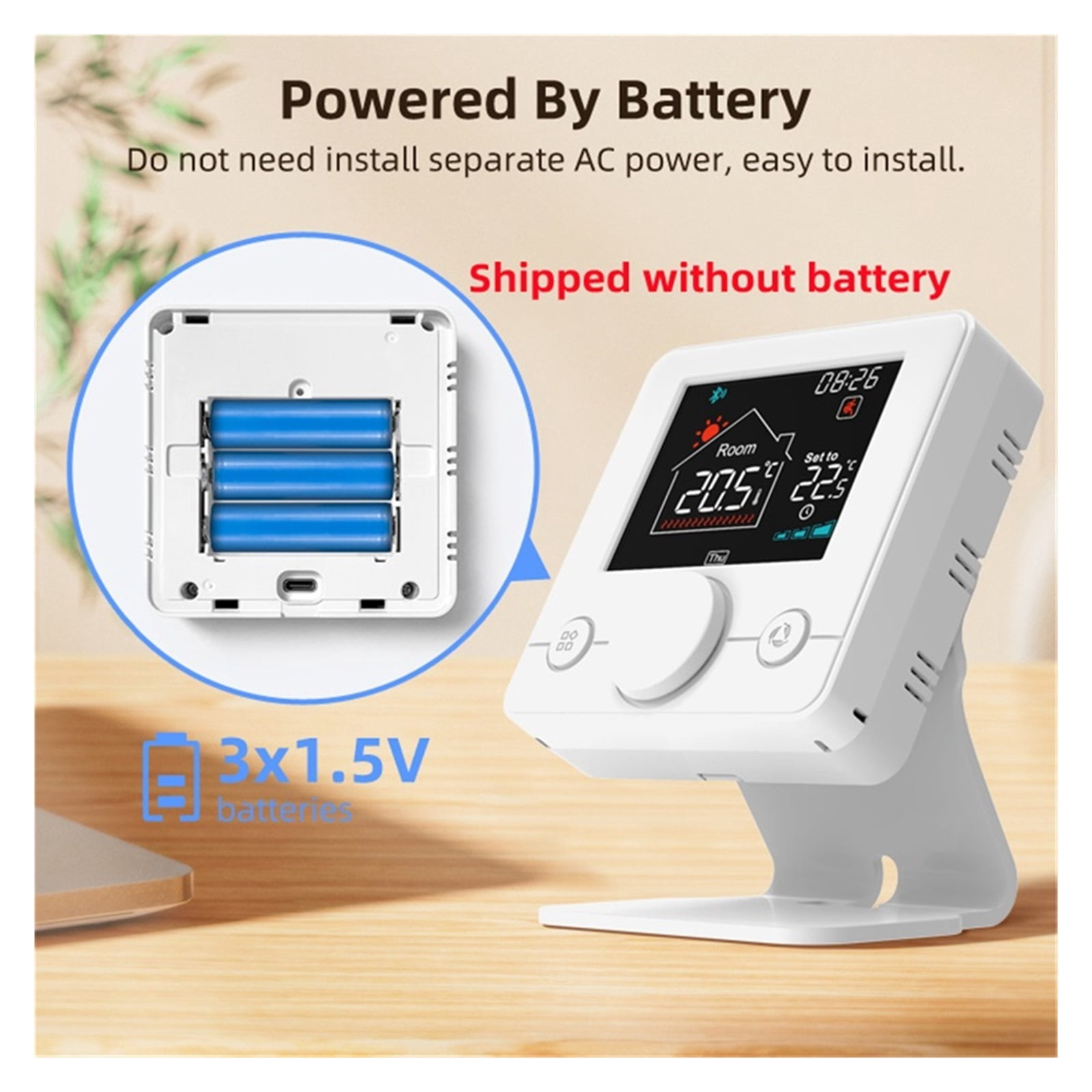 Wireless Thermostat Programmable Temperature Controller For Room Gas Boiler Actuator