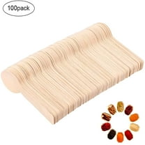 ACDANC 100 Pack Solid Wooden Spoon Set for Kitchen Cooking Seasoning Oil Coffee Tea Sugar (Disposable wooden spoon)