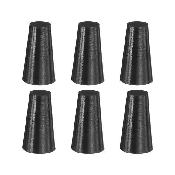 6 Pack Silicone Rubber Tapered Plug, 7.8mm to 12.5mm High Temp for Hole Plugs, Spraying, Coating, 22mm