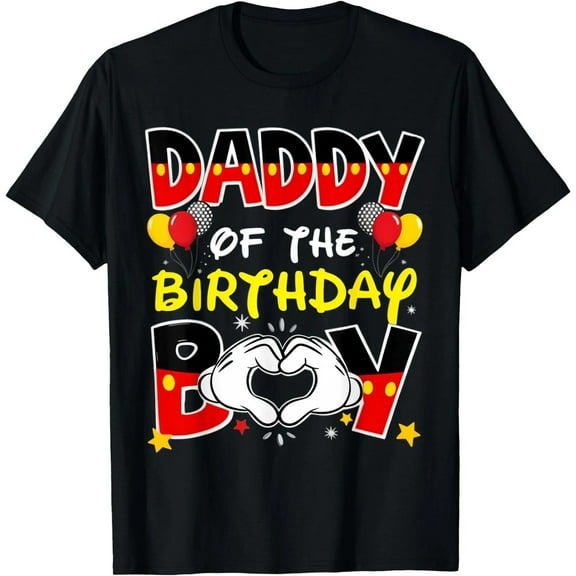 Dad And Mom Daddy Of The Birthday Boy Family Party Decor T-Shirt ,Unisex Tee New