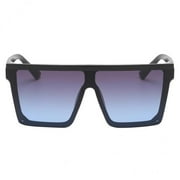 hengtong 4xFashion Sunglasses for Men Women UV400 Black Frame Blue Lens