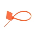 thumbnail image 2 of Uxcell 6 Inch Orange Cable Zip Ties Label Tag Mark Self-Locking Nylon Wire Strap 120 Pack, 2 of 5