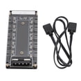 thumbnail image 2 of RGB Lighting PCB Splitter, Universal Standard Side Fan Sockets 4D Power Supply ARGB LED Splitter Hub 5V 3 Pin  For ASRock, 2 of 8