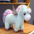 thumbnail image 3 of 30~80cm Unique Glowing Wings Unicorns Plush toy Giant Unicorn Stuffed Animals Doll Fluffy Hair Fly Horse Toy for Child Xmas Gift, 3 of 5