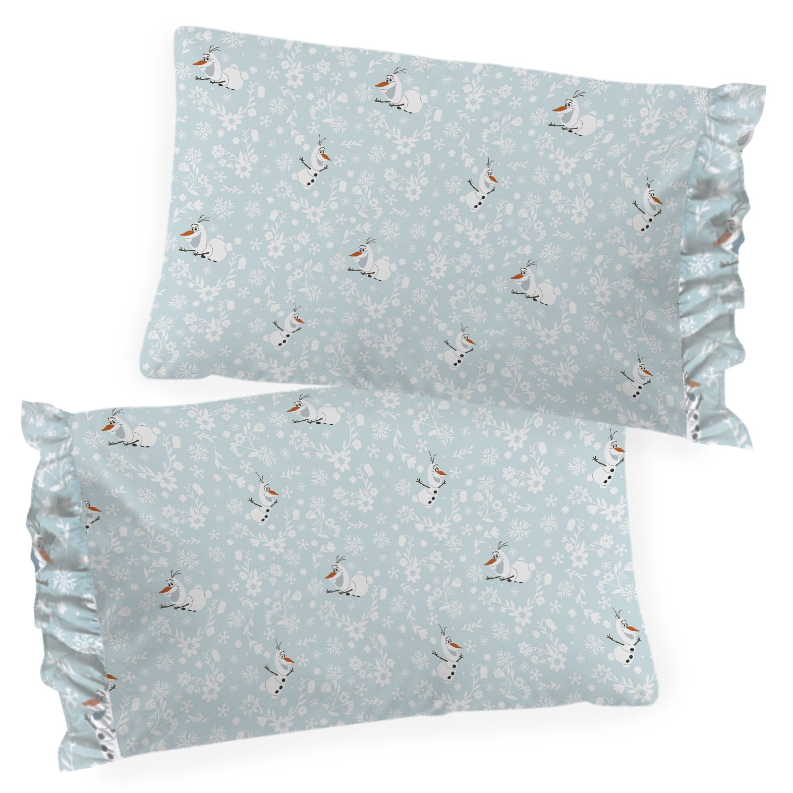 Disney Frozen Icy Adventure 3-Piece Twin Sheet Set, Kids, White and Blue