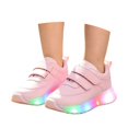 thumbnail image 4 of QTSHPN Girls Sneakers Kids Light up Padded Casual Sport Shoes Comfortable Everyday Play Footwear Big Kids Sneaker, 4 of 5