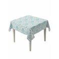 thumbnail image 2 of Green Flowers Tablecloth Square Table Cloth 60x60 ,Waterproof Outdoor Table Cloth Covers Decorative Table Protector ,Boho Ethnic Abstract Floral Texture Washable Table Cover for Kitchen Dinning Party, 2 of 8
