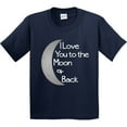 thumbnail image 3 of Inktastic I Love You to the Moon & Back. Youth T-Shirt, 3 of 5
