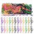 thumbnail image 1 of CIMAXIC paper clips 100Pcs Musical Note Paperclips Colorful Paper Clips Musical Note Clips Metal Paperclips,1.57"X0.59"X0.2", 1 of 5