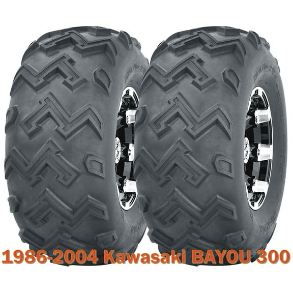 2 Rear ATV Tire Set 24x11-10 6PR for 1986-2004 Kawasaki BAYOU 300
