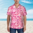 thumbnail image 2 of Balery Love Camisas hawaianas de manga corta para hombre, camisas playeras de corte holgado, camisas de vacaciones con botones,X-Large, 2 of 7