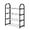 Black, variant on Rack Storage Organizer for Home 4-Tier Trapezoidal Shoe Rack with Wide Doorstep Dormitory Balcony Space-Saving Shoe Cabinet# end start#s# 4-tier trapezoidal design maximizes vertical storage while