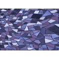 thumbnail image 1 of Ahgly Company Machine Washable Indoor Rectangle Transitional Blue Area Rugs, 3' x 5', 1 of 7