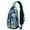 Blue-green-1, variant on Crossbody Sling Backpack for Women Men Octopus Shoulder Sling Crossbody Casual Chest Bag for Travel Sports Running Hiking
