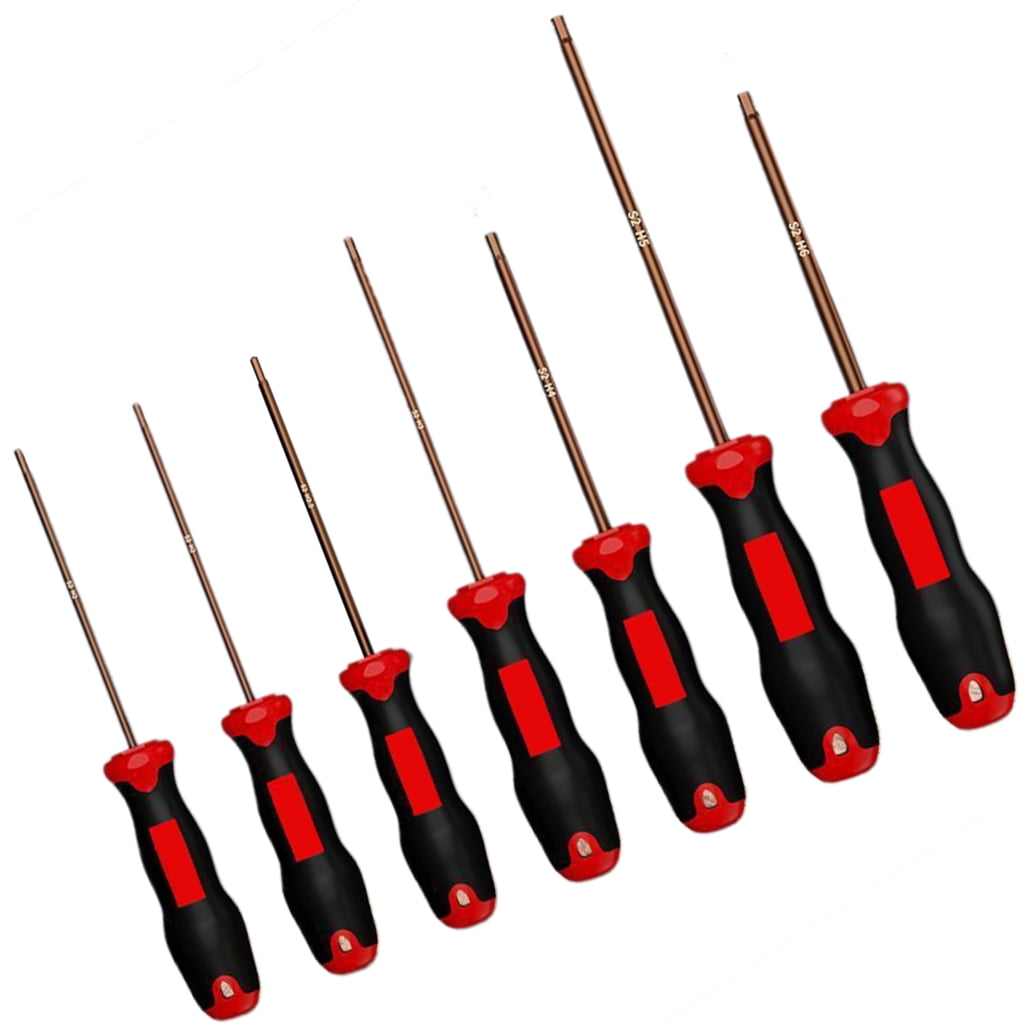 Magnetic Hex Screwdriver Set 8 Size Ergonomic Handle Inner Hexagonal Screwdriver for Electronics Automobile Repair