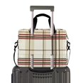 thumbnail image 2 of FORMRS 16" Laptop Sleeve Bag Carrying Case with Handle Travel Shoulder Briefcase, Cream Plaid, 2 of 8