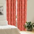 thumbnail image 2 of Ambesonne Botanical Curtains, Carnation Blossoms Leaves, Pair of 28"x95", Vermilion White, 2 of 5