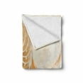 thumbnail image 2 of Geometry Soft Flannel Fleece Throw Blanket, Nautilus Shell Showing the Chambers in Distance Curves Helix Hidden Print, Cozy Plush for Indoor and Outdoor Use, 70" x 90", Cream White, by Ambesonne, 2 of 6