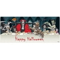 thumbnail image 2 of 7' x 16' Dracula's Dinner Halloween Double Garage Door Banner - Haunting Garage Decorations, 2 of 5