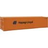 Walthers HO Scale 40' Hi-Cube Corrugated Shipping Container Hapag-Lloyd (Orange)