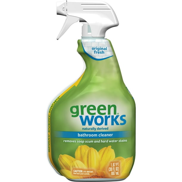 Green Works Bathroom Cleaner, Cleaning Spray - Original Fresh, 30 ...