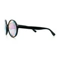 thumbnail image 6 of Round Circle Kaleidoscope Lens Plastic Rim Glass Crystal EDM Festival Diffraction Glasses Black, 6 of 8