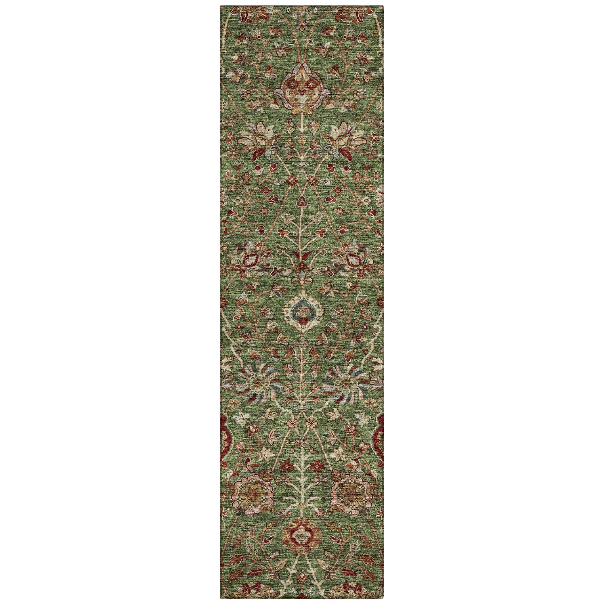 Addison Rugs Chantille Indoor/Outdoor Transitional Floral Fern Washable Runner Rug, 2'3" x 7'6"