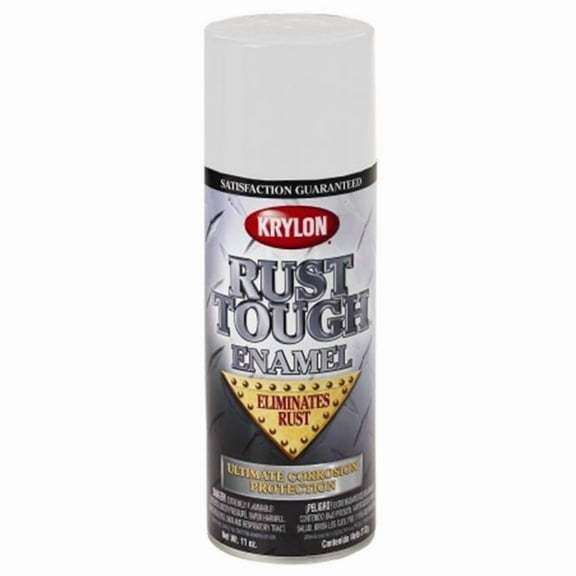 Krylon Division  Semi Flat White Rust Tough Enamel Aerosol