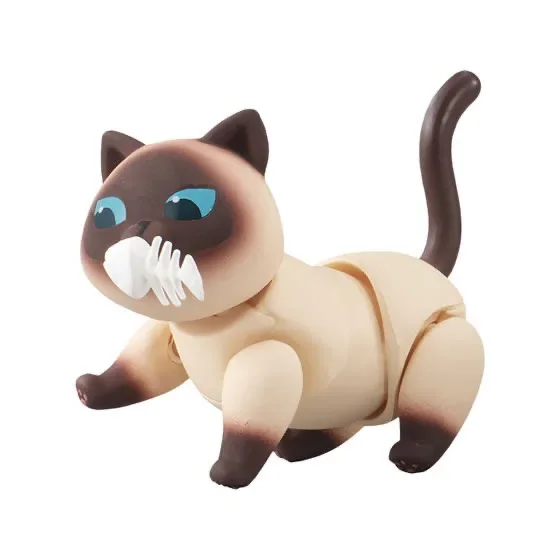 Jouet Capsule Chat Magnétite Animal Raton Laveur Marionnette Ornements Voiture Manger Poisson Motif Tigre Figurine Modèle Mobile Jouets
