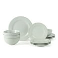 thumbnail image 1 of Mainstays Darby Green 12Piece Stoneware Dinnerware Set, 1 of 12