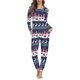 thumbnail image 2 of Conjunto de pijama de manga larga con estampado navideño para mujer, ropa de dormir informal, Jersey, a pedido, 2 piezas, 2 of 4