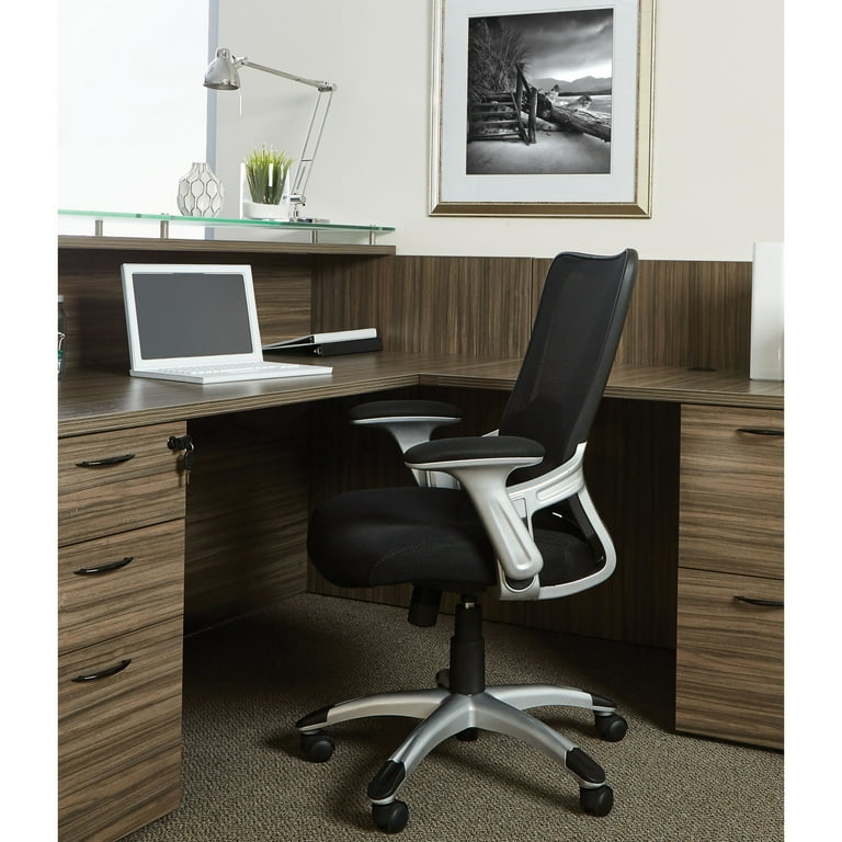 Office Star Products Screen Back Chair with Black Mesh Seat