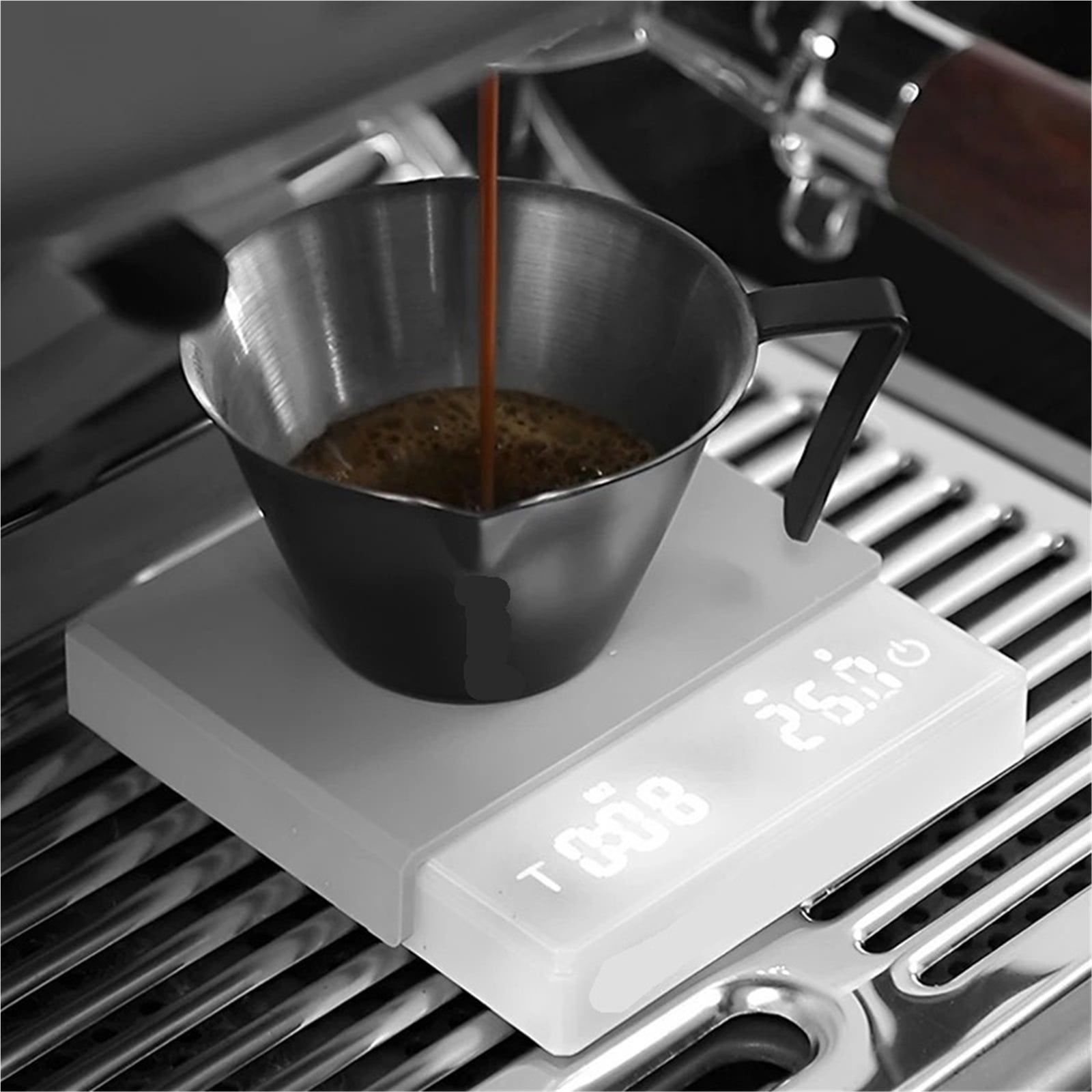 Kitchen Coffee Scale Digital Scale with Timer Rechargeable Electronic Precision Espresso Accessory Barista Tool