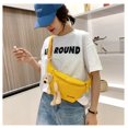 thumbnail image 5 of Ladies Luxury Design  Cute Bear Canvas Waist Bag Crossbody Chest Bag Banana Hip Purse Fanny Pack YELLOW, 5 of 8